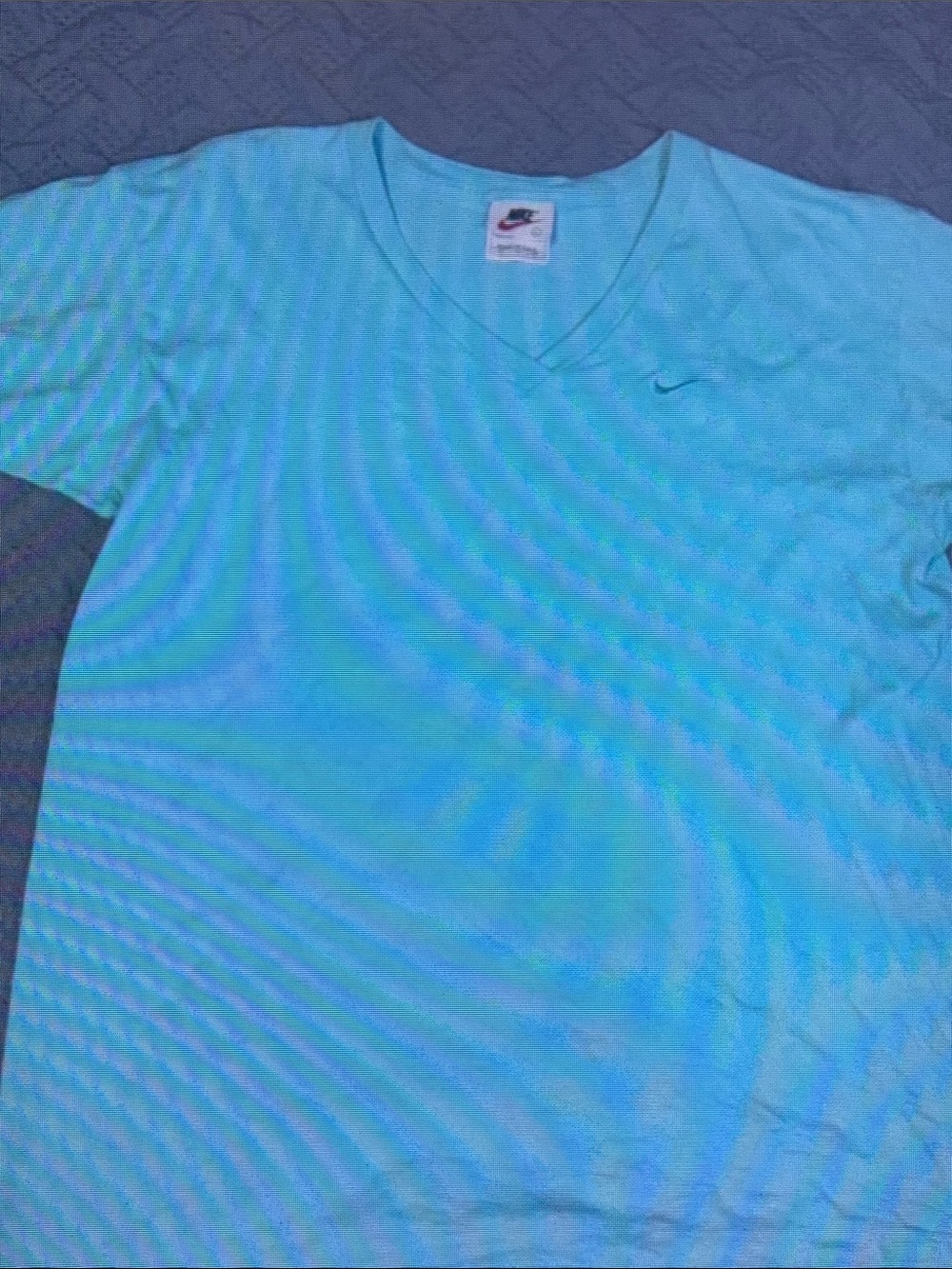Nike Women's Aqua V-Neck Short Sleeve Tee